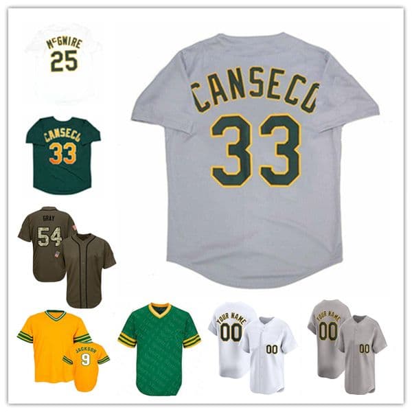 1995 Throwback WS Baseball Jerseys Rickey Henderson Mark 25 McGwire Jose Canseco Dennis Eckersley CARNEY LANSFORD DAVE STEWART WALT WEISS Reggie Jackson 4XL