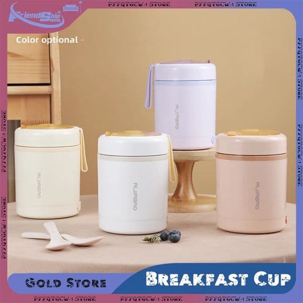Breakfast Cup Stainless Steel Plug-in USB Insulated Soup Porridge Portable Thermostatic Lunch Box Food Heater Warmer Container 241227