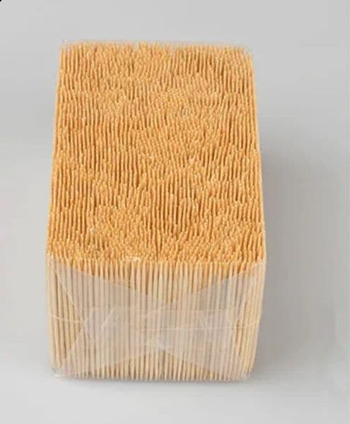 Super Valuable Bulk Bamboo Toothpicks Fruit Double or Single Sharp Tooth Sticks Natural Dental Sticks 1.6*65 Mm 3500 Pcs/bag 241223