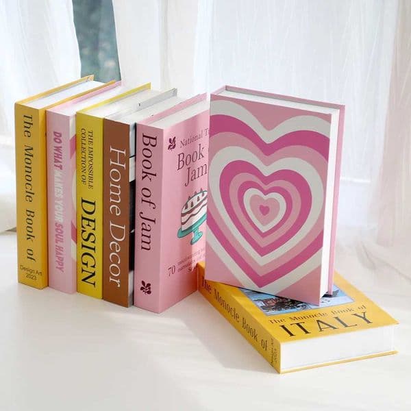 Colorful Fake Books for Decoration Living Room Coffee Table Aesthetics Ornaments Study Hotel Indoor Additional Decorative BooksXJ241228