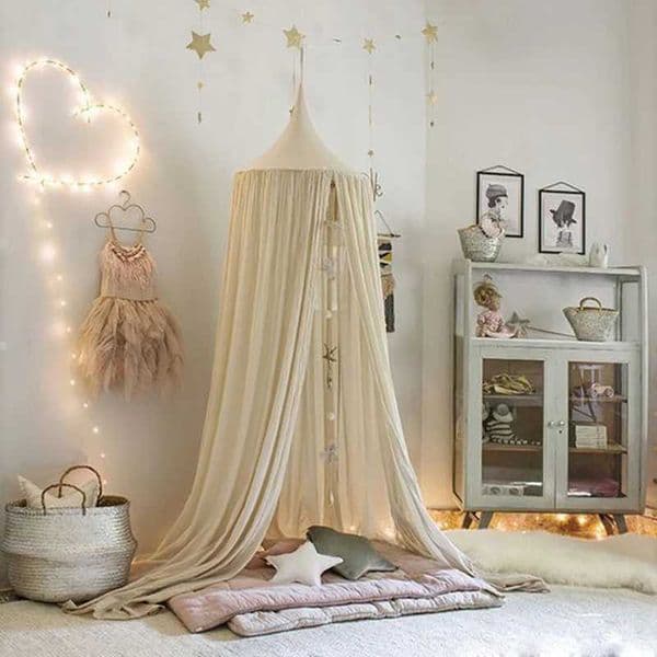 Play House Tent for Kids Ceiling Bed Curtains Baby hammock Tent Crib Childrens Room Decoration Round Ceiling Mosquito Net Bed Value W241230