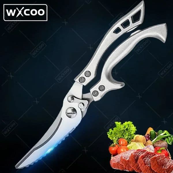 1PC Professional Chicken Bone Kitchen Scissors Kitchen Shears Duck Fish Cutter Stainless Steel Scissors Clean Cook Scissor 241223