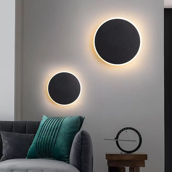 Round wall lamp/modern minimalist style bedroom bedside table staircase porch/LED light source human body touch sensor