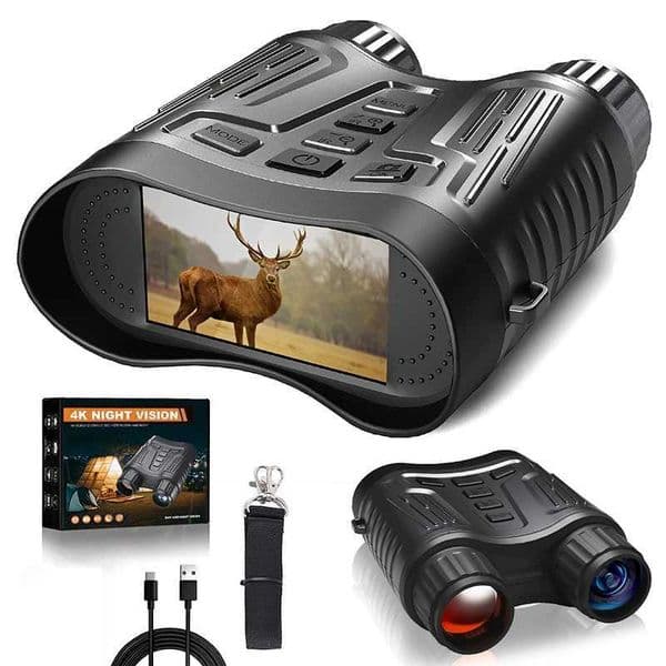 New Arrival Night vision diode NV2180 3.2-inch high-definition 4K 1080P 8X digital zoom 36MP hunting telescope camping equipment waterproof T241231