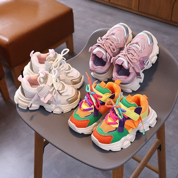 Sport Children Shoes Kids Girls Sneakers Toddler Net Mesh Casual Shoes Running Shoes Happysteps For Kids Sizes US55C-US4Y H0319 L2605220FM9