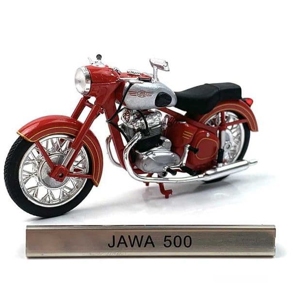 Diecast 1 24 Scale JA 500 Motorcycle Alloy Simulation Car Model Classic Adult Collection Static Display W241231