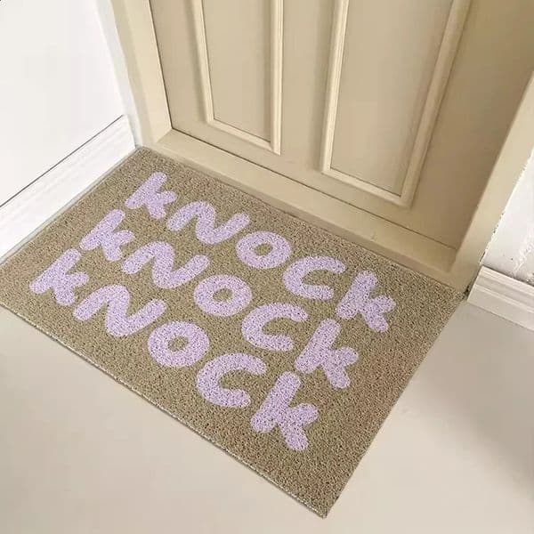 PVC Letters Doormat Cuttable Welcome Entrance Rug Hallway Mat Carpet Area Anti Dust Floor Tidy Clean Pad Aesthetic Home Decor 241231