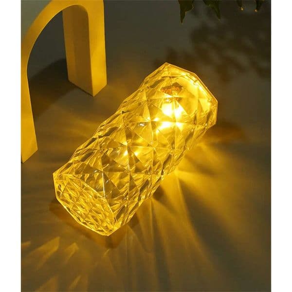 Crystal Rechargeable Nordic Table LED Bar Touch Dimmable Golden Desk Living Room Bedroom Hotel Bedside Lamp 4.23