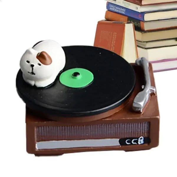 Creative Cat Statue Miniature Figurines Car Dashboard Home Desk Decor Piano Ornaments Japanese Handmade Craft Cute Toy for Kids 241230