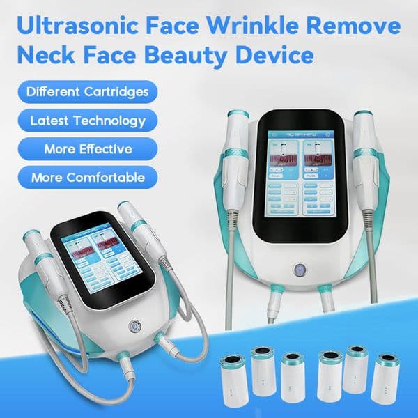 2 in 1 Ultrasonic HIFU RF Anti-aging Skin Rejuvenation Machine High Intensity Focused Ultrasound Body Contouring Face Lifting HIFU Wrinkle Removal Device