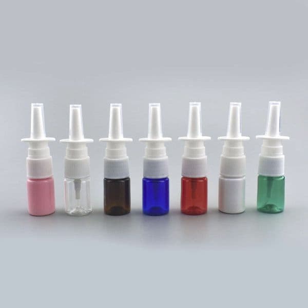 5ml Empty Mini Plastic Bottles Cosmetic Fine Mist Sprayers Dispensing Cleanser Travel Size Container for Nasal Spray Wash