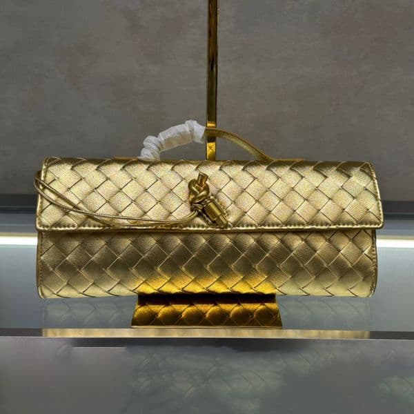 designer long clutch bag knot top handle evening bag woven vintage purse luxury Intrecciato leather cross body wallet women handbags party wedding summer 7A