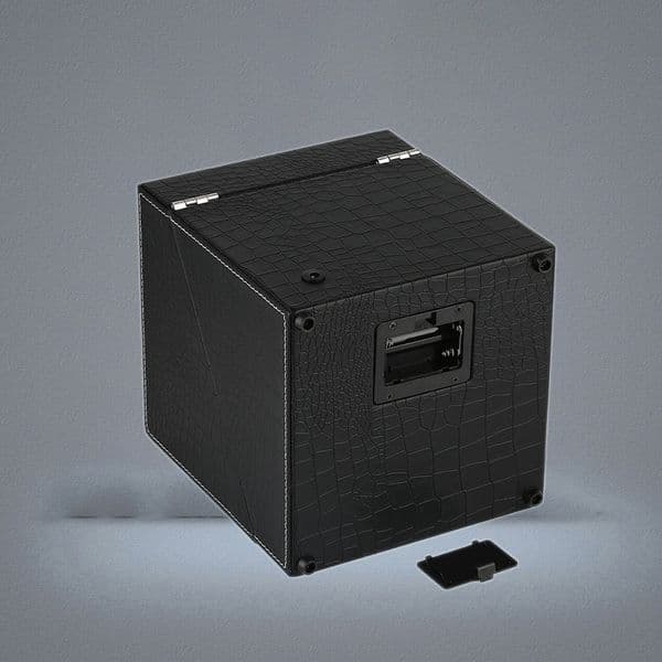 Black Automatic Watch Winder USUKAUEU Plug Adapter Mechanical Self Winding Box Double Motor Shaker Holders New Arrival
