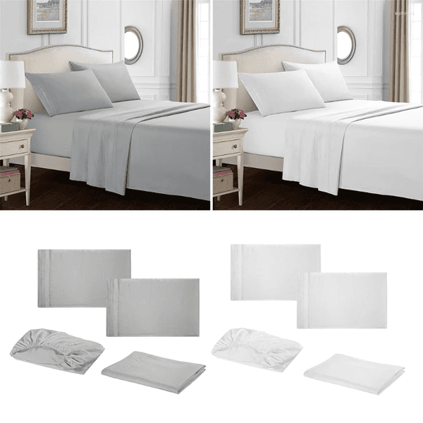 2026 New Bedding Sets Bed Sheet Set Super Soft Microfiber 1800 Thread Count Luxury Egyptian Sheets 16 Inch Deep Pocket Wrinkle Resistant Fre