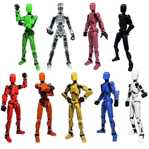 Multi-Jointed Movable Shapeshift Robot 2.0 3D Printed Mannequin Dummy 13 Action Figures Toys Kids Adults Parent-children Game