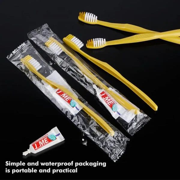 50/100pcs Portable Disposable Toothbrush Toothpaste Wash Gargle Suit Cleaning Tool Brush Set For Travel el Bathroom Train 240701
