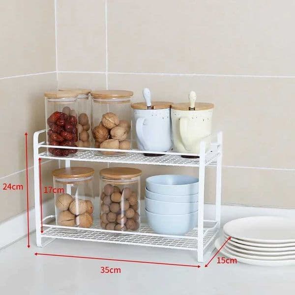 Utensil Racks Spice Jars Holder Seasoning Bottles Shees Iron Kitchen Storage Rack Closet Shelf Dish Drying Rack Spice Rack Kitchen Organizer S247307