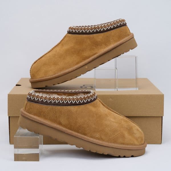TAZZMAN designer fluffy snow boots mini women's slippers winter Australian fur slippers ankle wool shoes sheepskin casual shoes