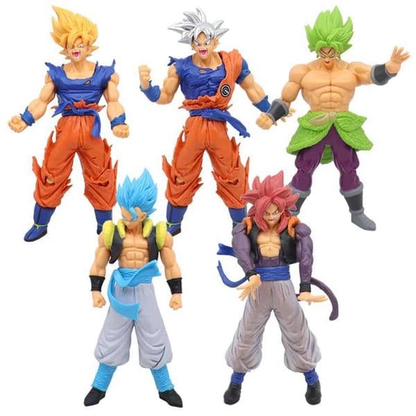 Action Toy Figures Z Super Saiyan Anime Figurine Model GK Rose Goku Action Figure DBZ Gohan Figures Vegeta Statue Collection Toy Figma W250213