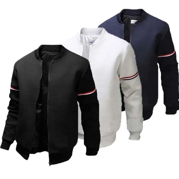 Mens Jacket Daily Fall Winter Windbreak Coat Webbing Stand Collar Regular Fit Active Long Sleeve Jackets Baseball Uniform 4XL 240702