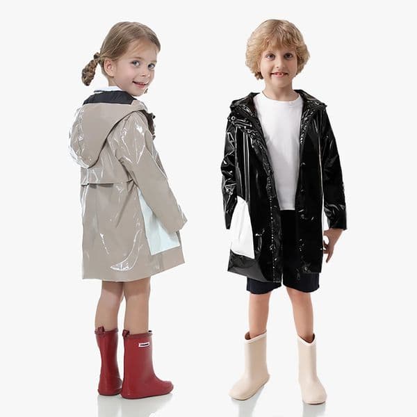 Discount 2023 fashion kids Raincoat waterproof jackets 214 years old children coat 240703