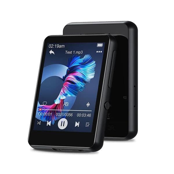 2.4'' Touch Screen Mp3 Player with BT 5.0, MP4 Built-in HD Speaker FM radio and voice recording E-Book Walkman Recorder Support 128GB