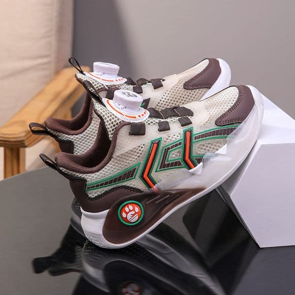 summer single mesh breathable middle-aged and young girls button up running shoes for boys casual sports shoes