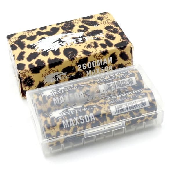IMREN Leopard Series 2600mAh IMR18650 Li-ion Cells Optimized for Intense Loads Up to 50 Amps | 3.7V Energy Solution