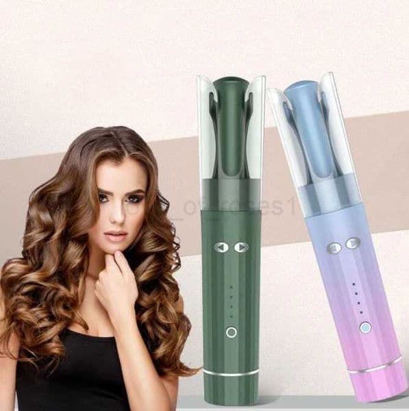 wireless portable electric hair rotating curler Iron Home Portable USB Charging Curler Rotating Hairdresser Lazy Styling ToolM240709