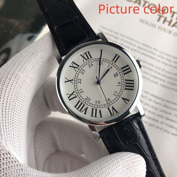 Car WristWatches for Men 2026 New Mens Watches Three needles Roman numerals Quartz Watch Top Luxury Brand Steel And leather Belt Men Fashion Europe designer watches