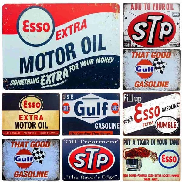 Metal Tin Signs Plaque Extra Motor Oil Wall Decoration Vintage Art Posters Iron Painting for Man Cave Home Cafe Garden Club Bar X260529