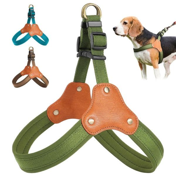 Durable Nylon Dog Harness Adjustable Dog Harness Vest Pet Walking Vests Soft For Small Medium Large Dogs Pitbull Yorkshire Pug 240704