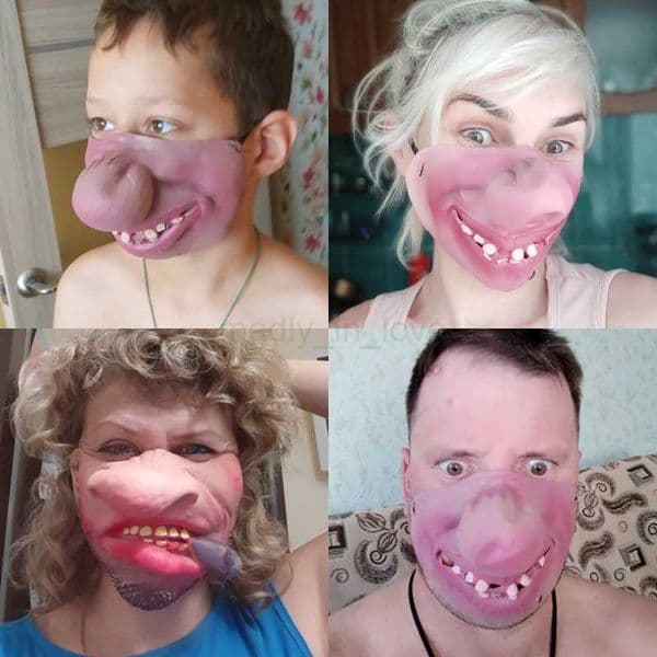 Latex Half Face Clown Mask Cosplay Props Humorous Elastic Band Horrible Scary Masks Adult Party Funny Halloween DecorationM240711