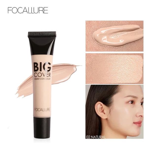 FOCALLURE Cover Liquid concealer Oil Control Waterproof Contour Makeup Primer face cream 240711