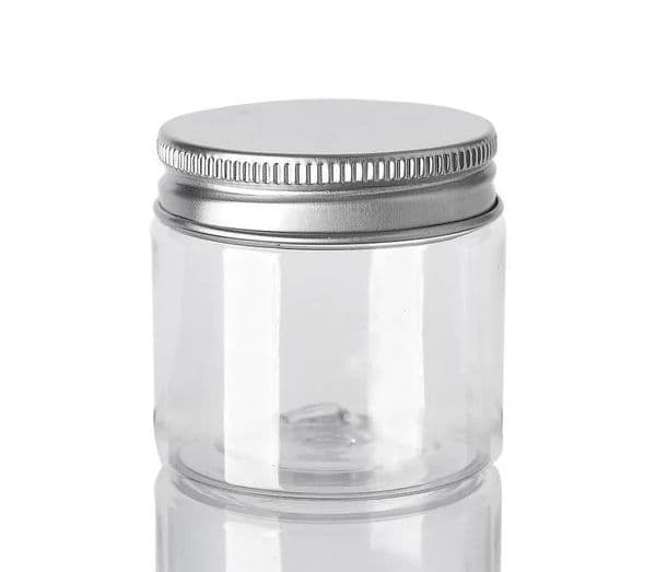 Wholesale 30 40 50 60 80ml Plastic Jars Packaging Container Transparent PET Storage Cans Boxes Round Bottle with Plastic/Aluminum Lids ni23
