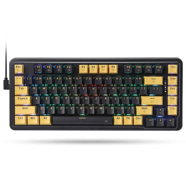 Redragon K649 78% Wired Gasket RGB Gaming Keyboard 82 Keys Layout Hot-Swap Compact Mechanical Keyboard w/Hot-Swappable SocketM240715