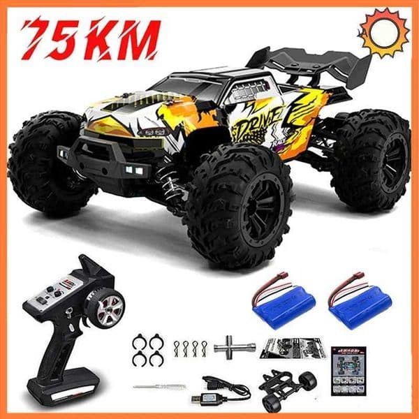 RC Cars 2.4G 390 Moter High Speed Racing with LED 4WD Drift Remote Control Off-Road 4x4 Truck Toys for Adults and Kids 2024 NewM0715