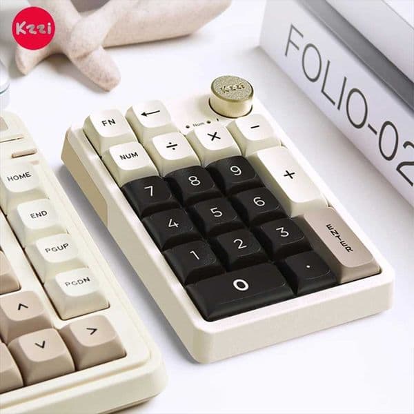 Kzzi K20 Keypad Mini Keyboard Tri Mode Bluetooth Wireless Numpad Gasket Mechanical Keyboard Pc Gamer Accessories Gaming Man GiftM240715