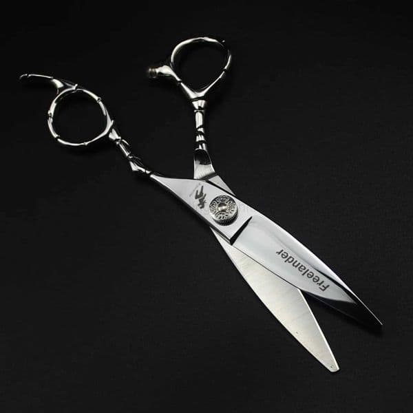Willow Leaf Large Sliding Blade 6 Inch VG-10 Hair Salon Scissors non-slip Cut Barber Tools Haircut Shear Hairdressing ScissorsCL240715