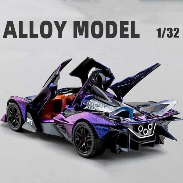 1/32 APOLLO PROJECT EVO Alloy Diecast Model Vehicle Car Model With Sound Light Collection Toy for Boy Adult Festival Gifts BoysM240717