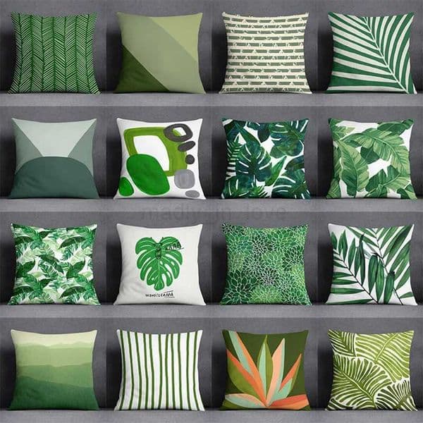 Green Leaf Series pillow Gifts Home Office Furnishings Bedroom Sofa Car Cushion Cover case 45x45cmM240717