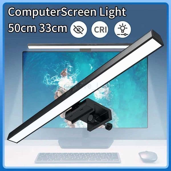 LED Desk Lamp Screen Light PC Computer Laptop Hanging LED Bar Light Table Lamp LCD Monitor Lamp Study Reading USB Light 33/50cmCL240718
