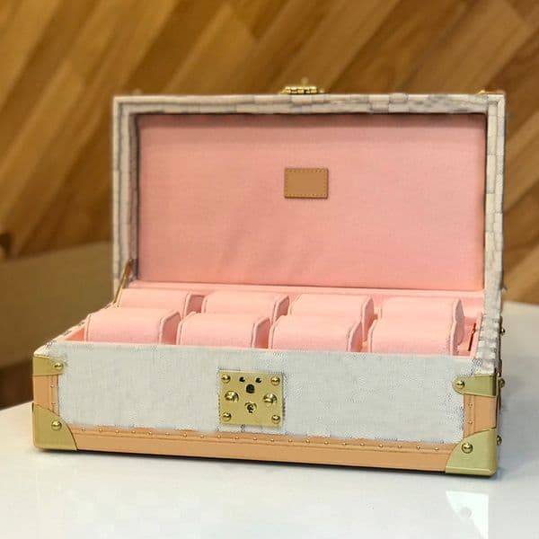 Cosmetic case Jewelry Box Coffret Polyvalent Bags Volt Leather Watch Box 8 Mens Watch Organizer Jewelry storage boxes fashion womens Rings Tray CASES y4oH#