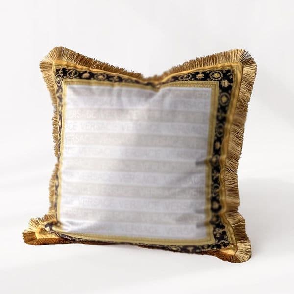 Designer Pillow Gold Series Double sided Printed Pillow Velvet Villa Living Room Model Room Study Room Waist Cushion Sofa Backrest Cushion Decorative Pillow