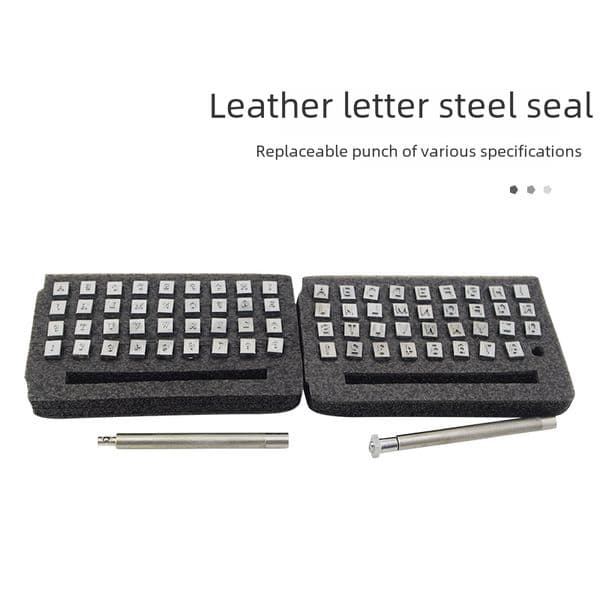 Leather Printing Punch leather English letter punch 36PCs digital seal craft leather carving tool