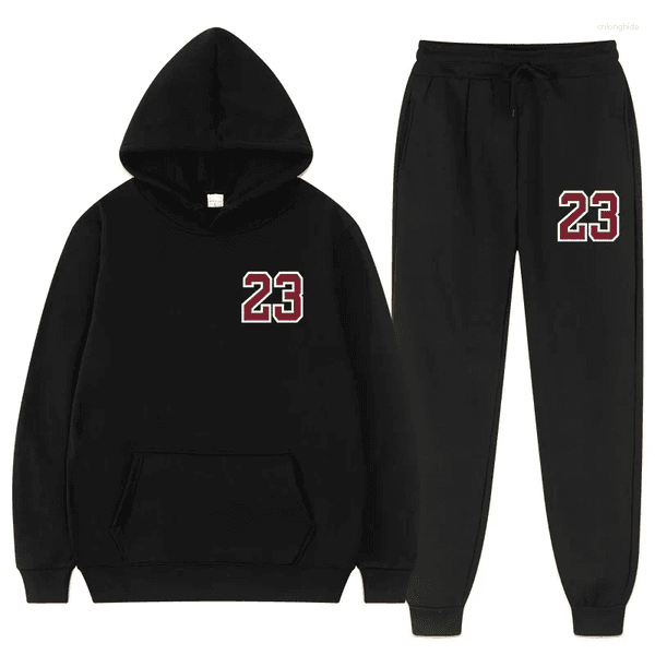 Men's Tracksuits 2024 Sweatshirt Jogging Long-sleeved Hoodie Black Beige Ladies Sportswear Casual Suit Mens Hoodies And Pants Sets