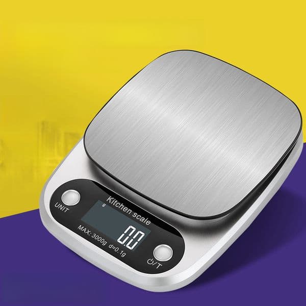Stainless steel kitchen electronic scale baking scale gram number electronic scale household food scale gram weight scale