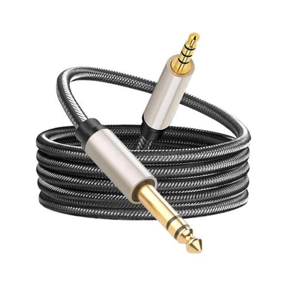 3.5mm to 6.35mm Audio Line Computer Power Amplifier Mixer Box Connection Line 6.35mm Adapter