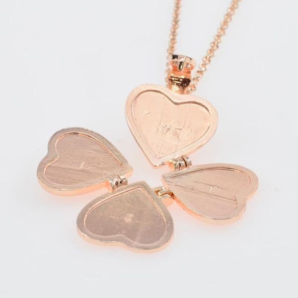 New best selling heart-shaped multi-layer phase box necklace DIY four-layer love photo pendant manufacturers spot wholesale