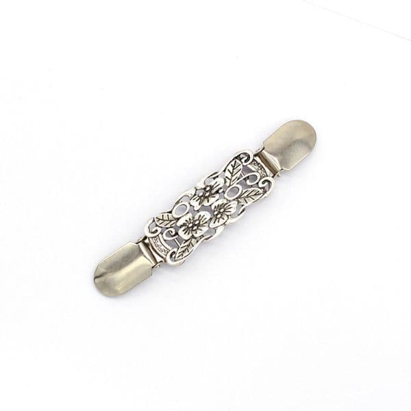 Cross-border Scarf Clip Korean Retro Garment Alloy Sweater Collar Clip Cardigan Tight Connection Duckbill Buckle Brooch